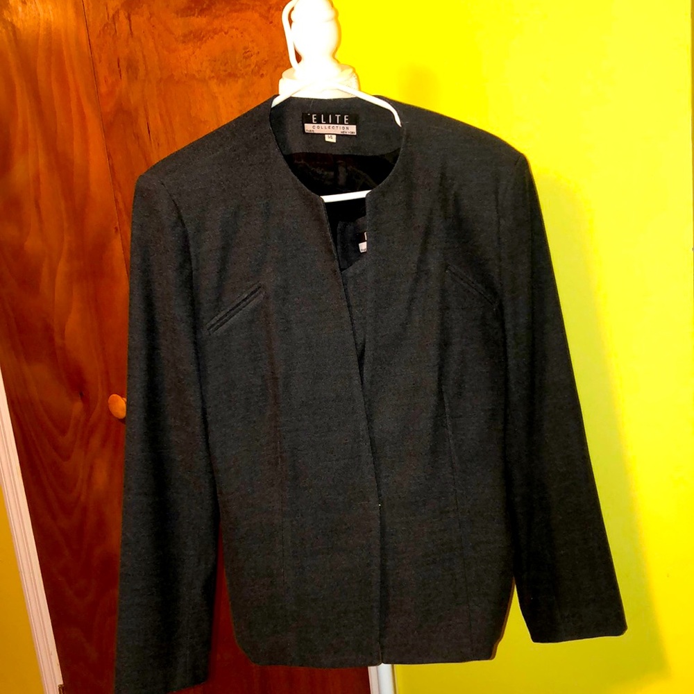 ELITE Collection, 3 piece skirt suit. Waist of skirt is 32. Length is 38